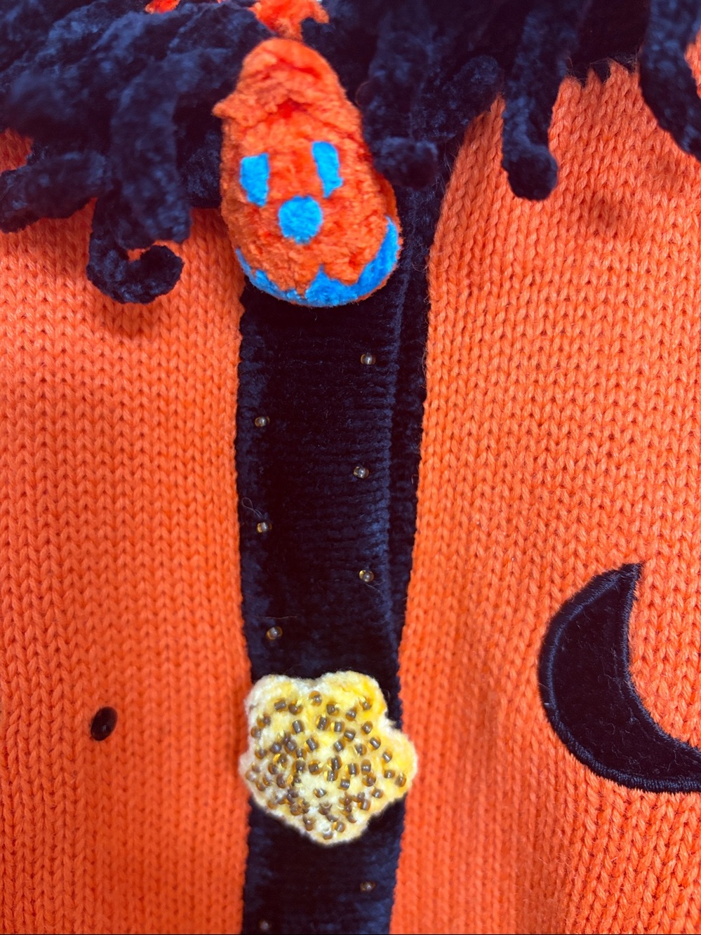 Vintage Rare Berek 2 by Takako Sakon Halloween Cardigan Sweater size M - Picture 6 of 10